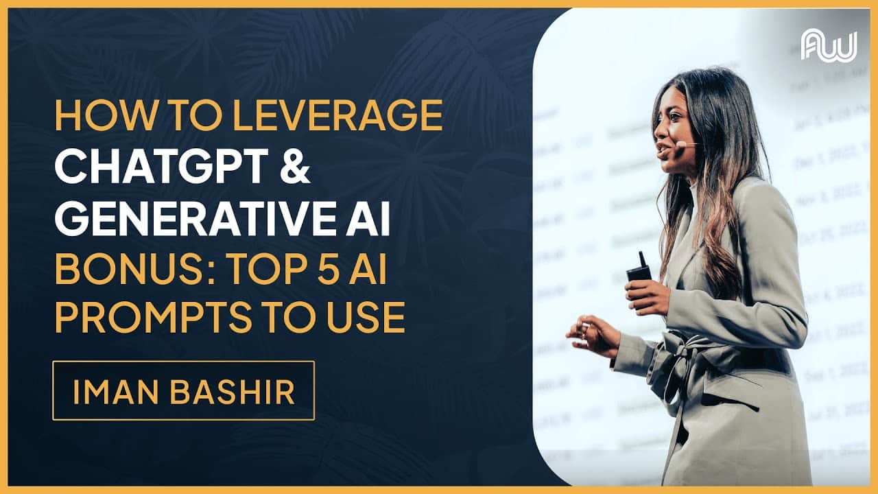 28 How to Leverage ChatGPT Generative AI BONUS Top 5 AI Prompts to Use AW Dubai 2023