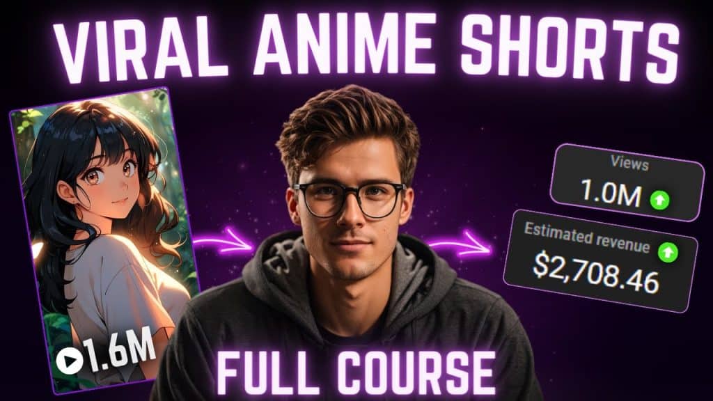 19 How I Make Viral MONETIZABLE Anime Shorts FULL COURSE 900 Day