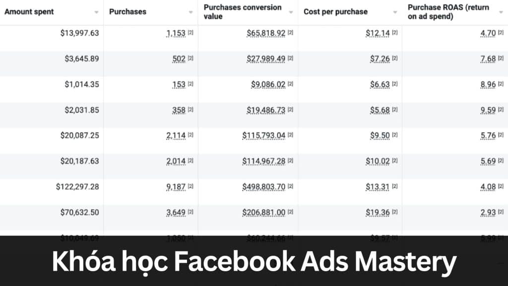 Khoa hoc Facebook Ads Mastery