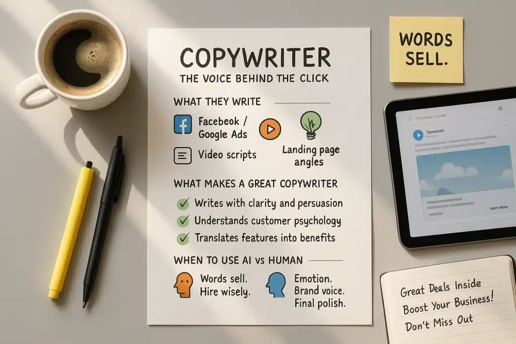 Mắt xích #4: Chuyên gia viết quảng cáo - Copywriter