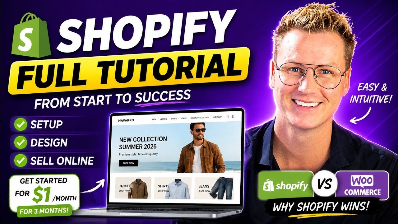 How To Create A Shopify Store 2026 | Complete Ecommerce Tutorial For Beginners