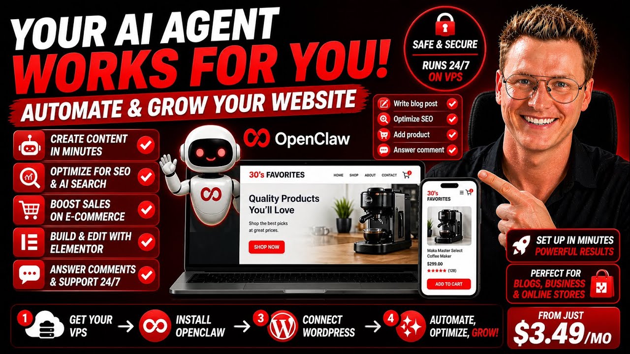 Cách kết nối WordPress với OpenClaw | Tự động hóa website 10 WordPress + OpenClaw Is CRAZY! 🤯 Here's My Honest Results