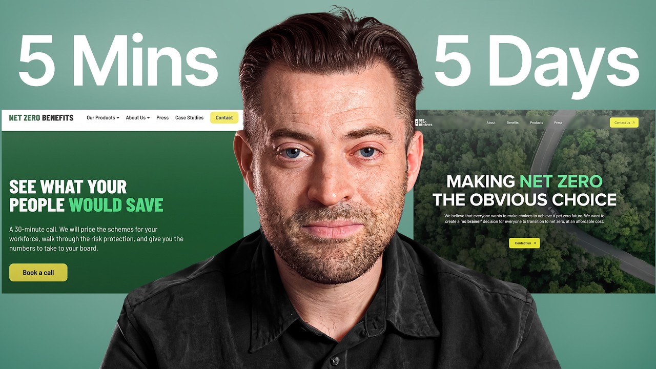 I Designed a Real Client's Website in 5 Minutes, 5 Hours and 5 Days